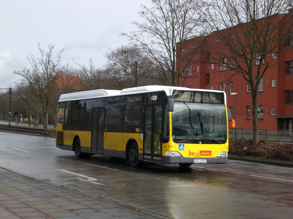 Mercedes-Benz O 530 LE  (Citaro) auf der Linie 259 nach Malchow Dorfstrae an der Haltestelle Weiensee Buschallee/Hansastrae.