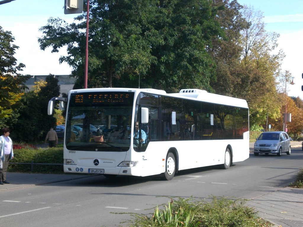 Mercedes-Benz O 530 LE  (Citaro) auf der Linie 163 am ZOB Mhlhausen.(8.10.2012) 
