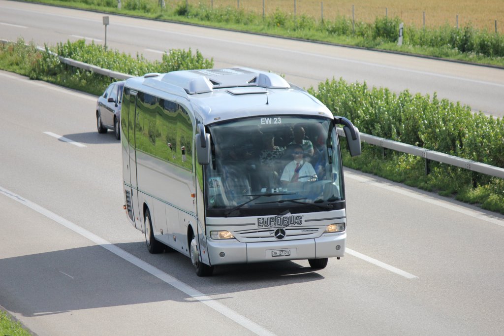 Mercedes Benz Tourino de la maison Eurobus photographi le 08.07.2012  Oensingen