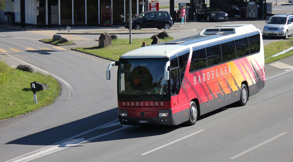 Mercedes Benz Tourismo de la maison Hardegger photographi le 18.08.2012 prs de Berne