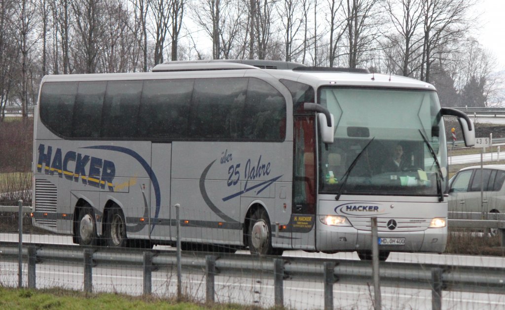 Mercedes Benz Travego, Hacker Reisen, Oensingen 02.02.2013