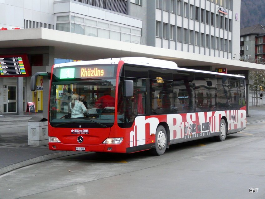 Mercedes Citaro GR 97506 bei den Bushaltestellen vor dem Bahnhof Chur am 01.01.2010