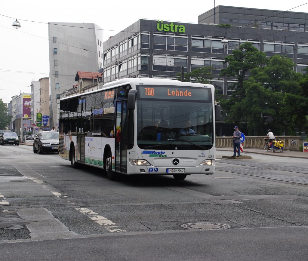 Mercedes Citaro im Hannover/Clevertor am 26.07.2010.