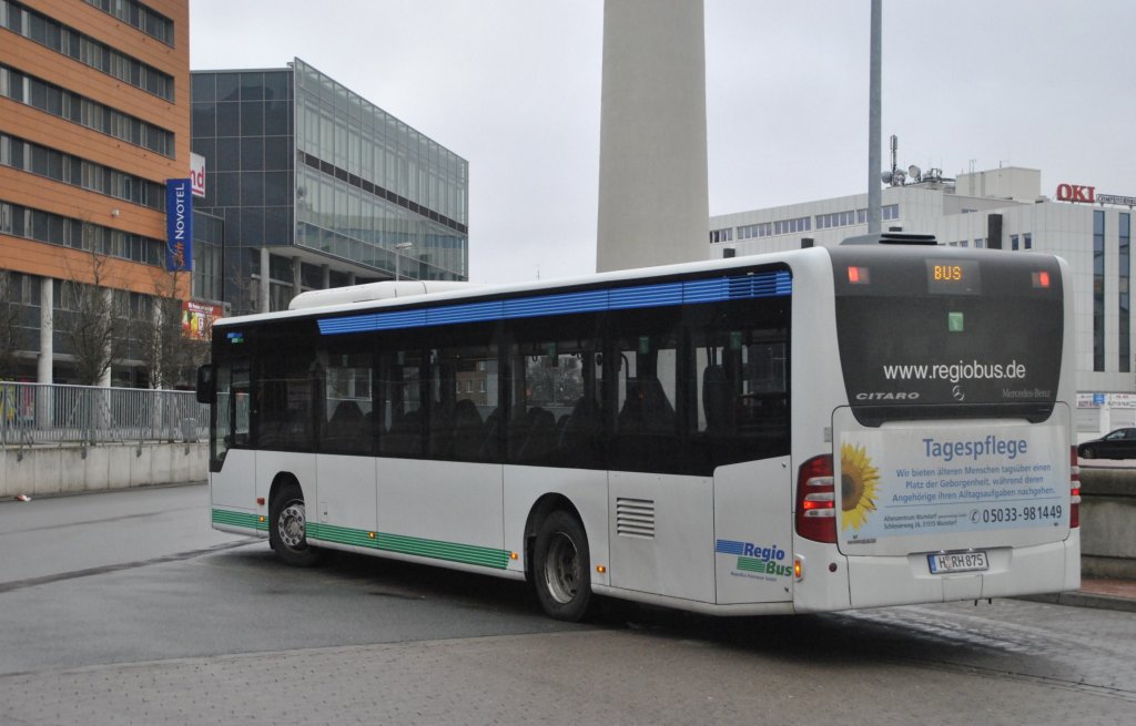 Mercedes Citaro II, am 23.01.2011 in Hannover/ZOB.