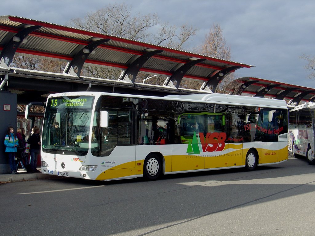 Mercedes Citaro II LE  Stadtverkehr Villingen-Schwenningen, 18.11.2011 Villingen Bf