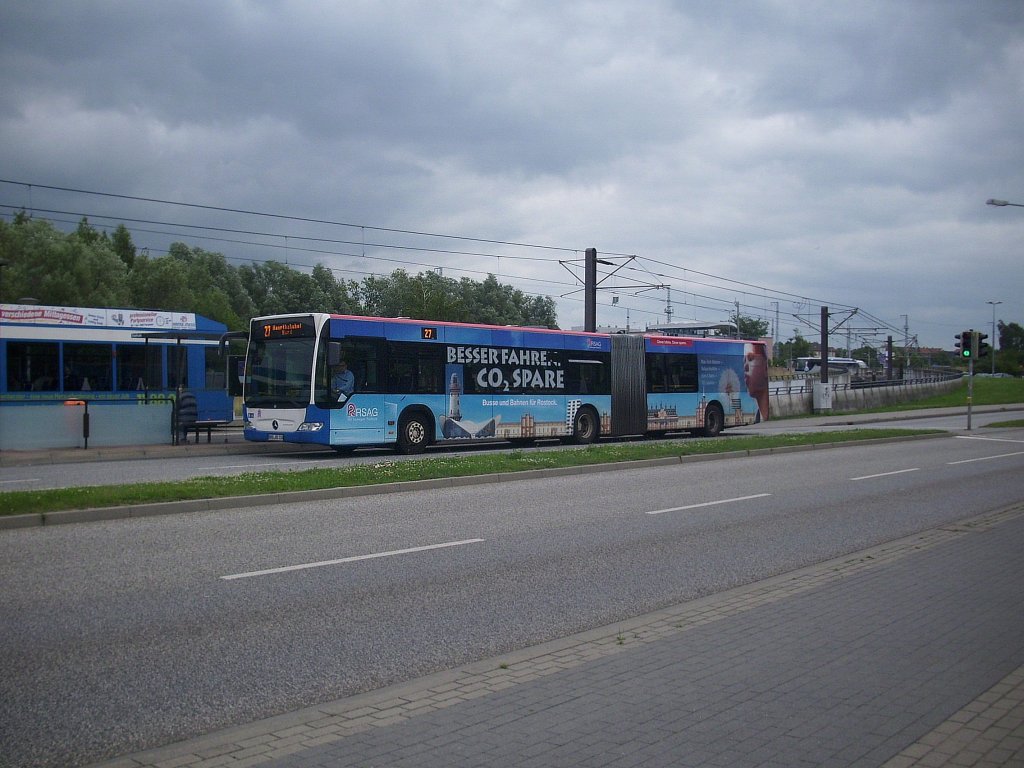 Mercedes Citaro II der Rostocker Straenbahn AG in Rostock am 10.07.2012 

