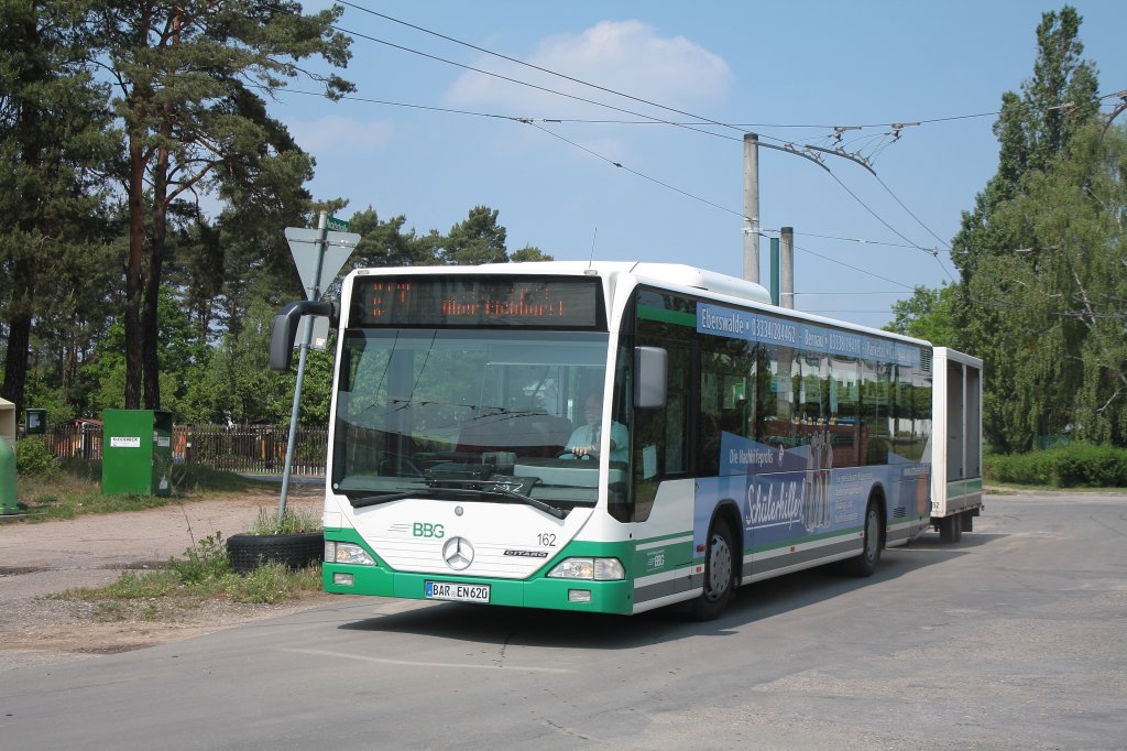 Mercedes Citaro - Wagen 162 der BBG Eberswalde in Nordend am 21.05.2011 