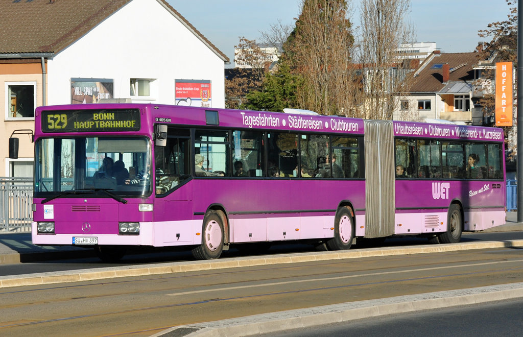 Mercedes O 405 GN, Linie 529 der BBV/RSVG in Bonn - 09.02.2011