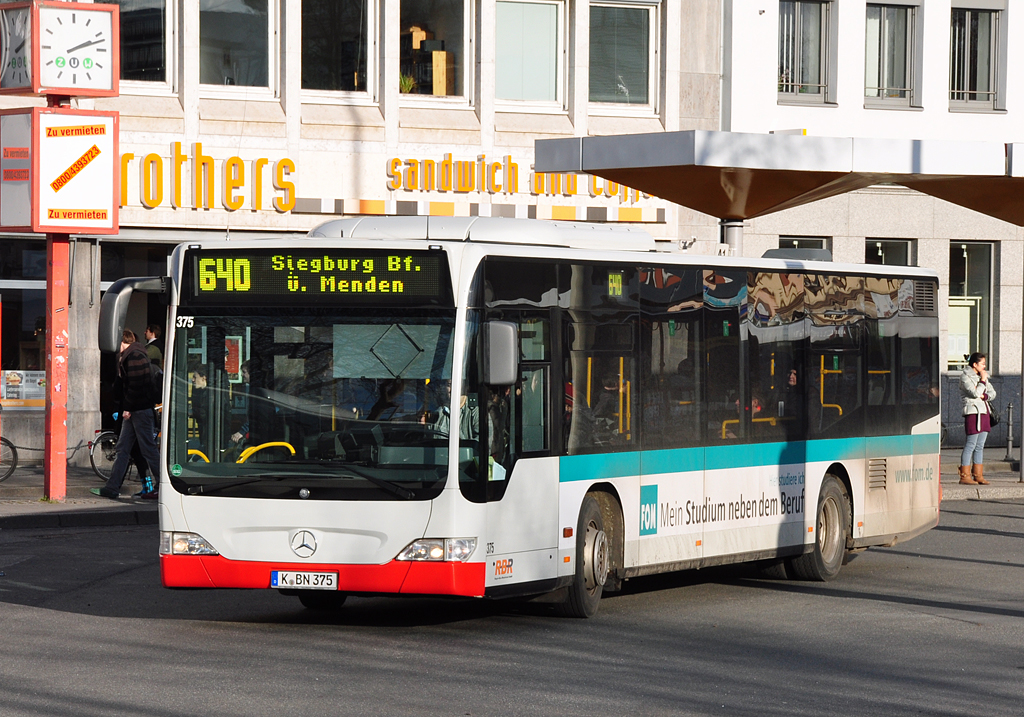 Mercedes O 530 der RBR/RVK am Hauptbahnhof Bonn - 08.01.2011