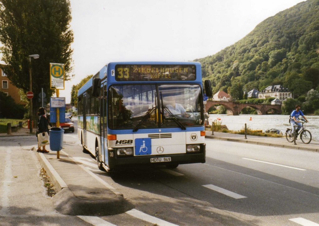 Mercedes O405 der HSB Heidelberg 1997