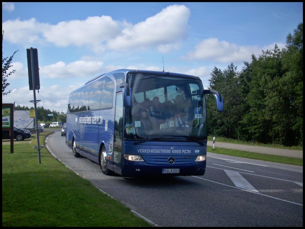 Mercedes Travego der Verkehrsbetriebe Kreis Pln in Lietzow am 06.09.2012