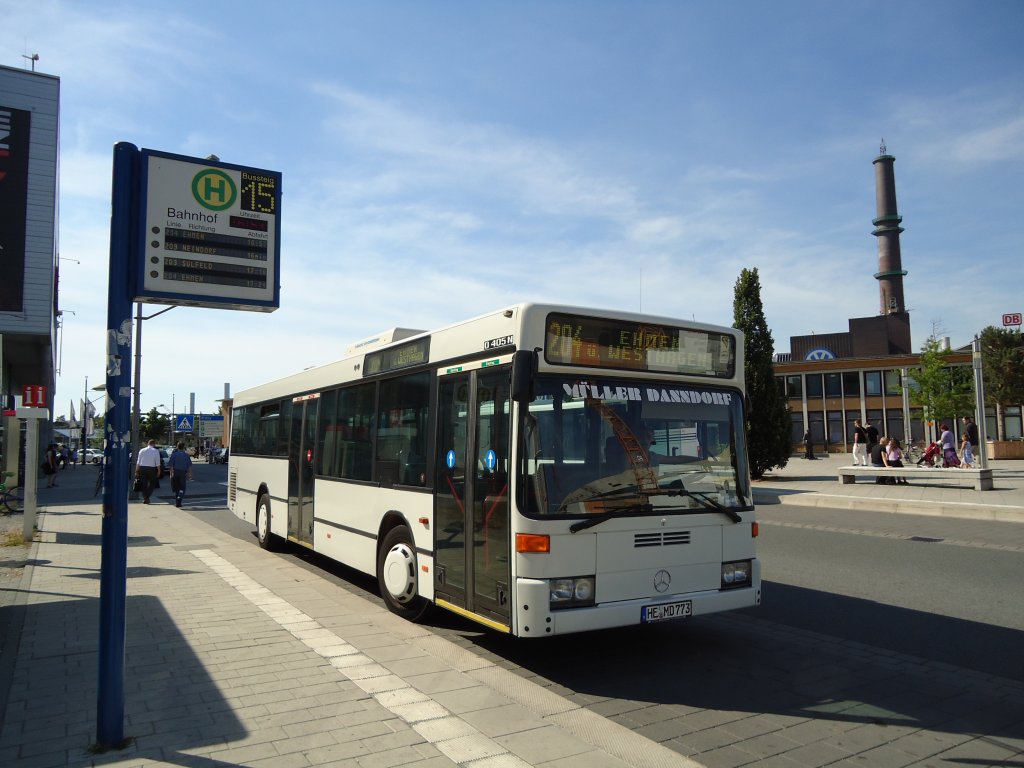 Mller, Danndorf HE-MD 773 Mercedes O 405N am 8. Juli 2010 Wolfsburg, Hauptbahnhof
