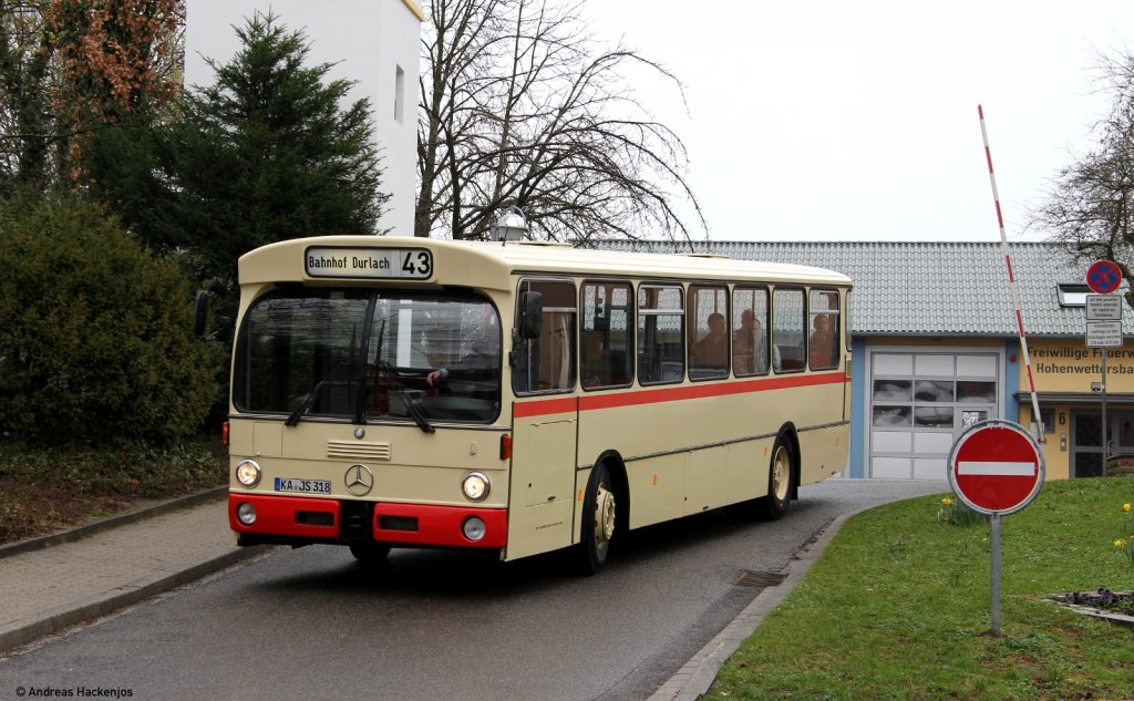 Museums O 305 KA-JS 318 in Hohenwettersbach 19.3.11