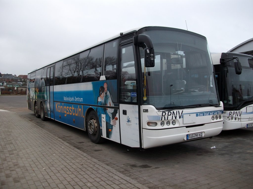 Neoplan am 21.Januar 2011 in Bergen/Rgen.