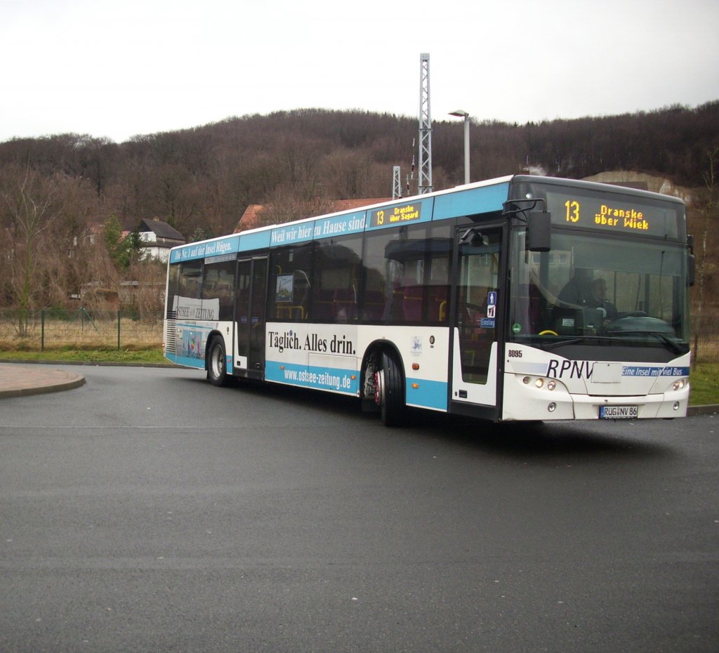 Neoplan Centroliner Evolution der RPNV in Sassnitz am 22.01.2012 

