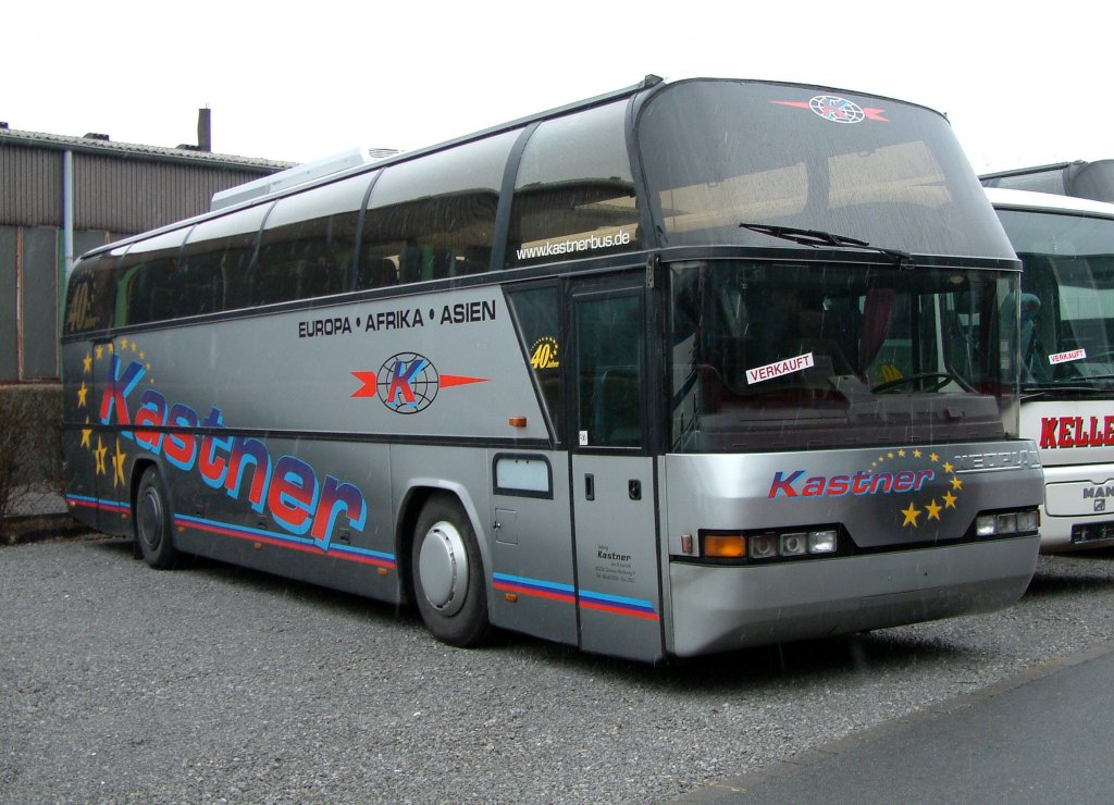 Neoplan Cityliner, aufgenommen am 24.01.2004 auf dem Gelnde der Neoplan NL Rhein Ruhr in Oberhausen.