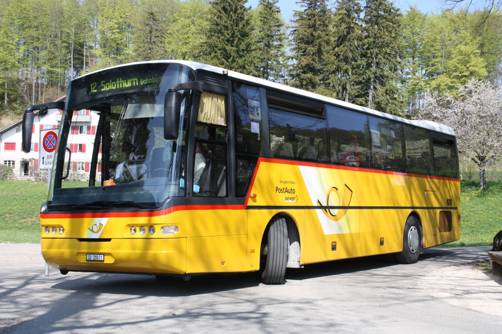 Neoplan Euroliner N314  SO 20031 von PU Flury
Aufgenommen am 22.04.2011 auf dem Balmberg