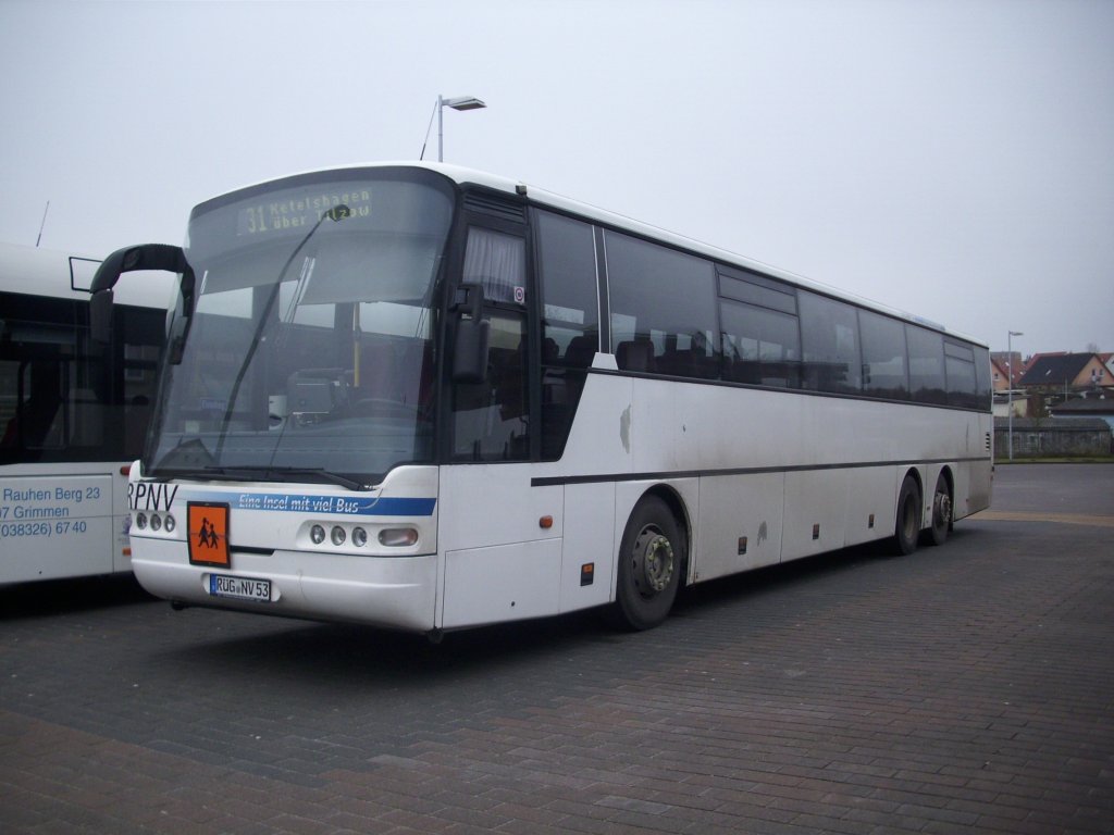 Neoplan Euroliner der RPNV in Bergen am 24.02.2012