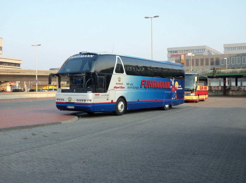 Neoplan Reisebus von Fuhrmann am 1.3.10 in Hannoer/ZOB
