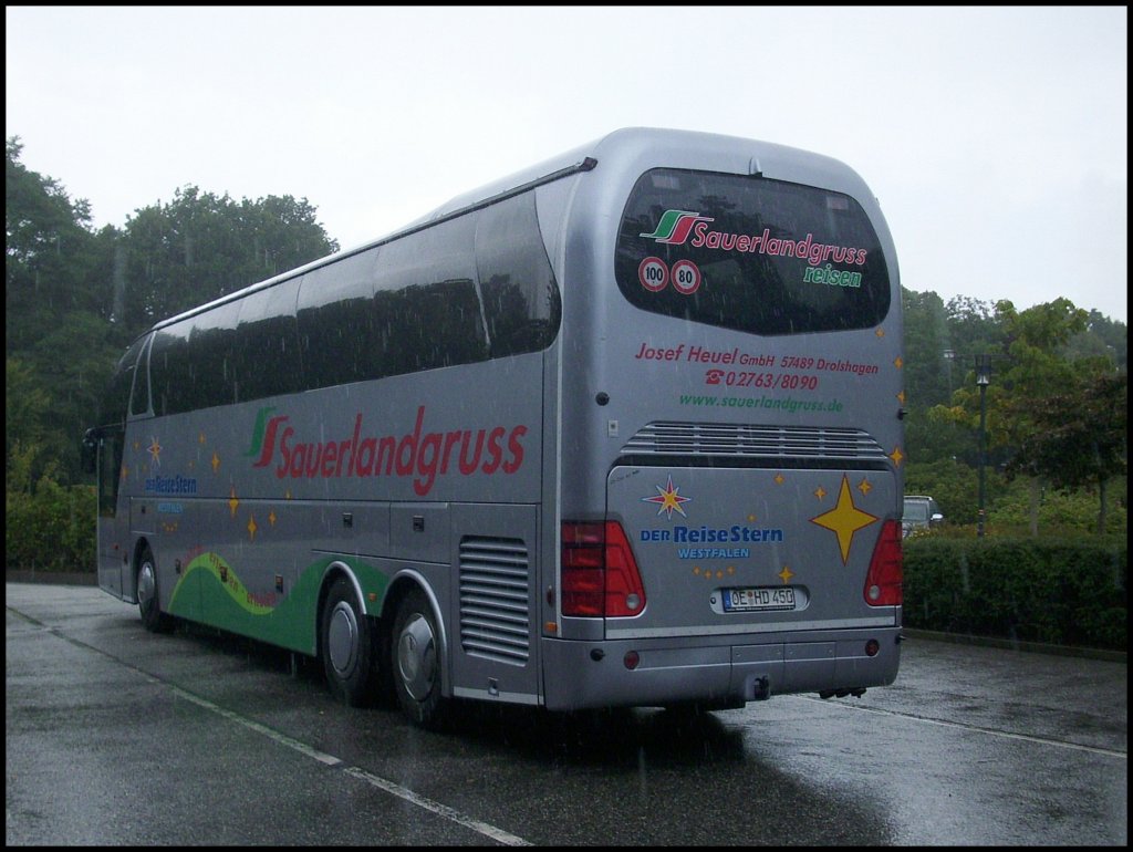 Neoplan Starliner von Sauerlandgruss aus Deutschland in Bergen am 12.09.2012