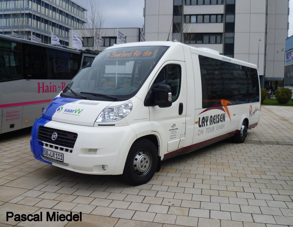 Neuer Bus von Lay Reisen. Auf genommen in Saarbrcken am 30-3-2012.