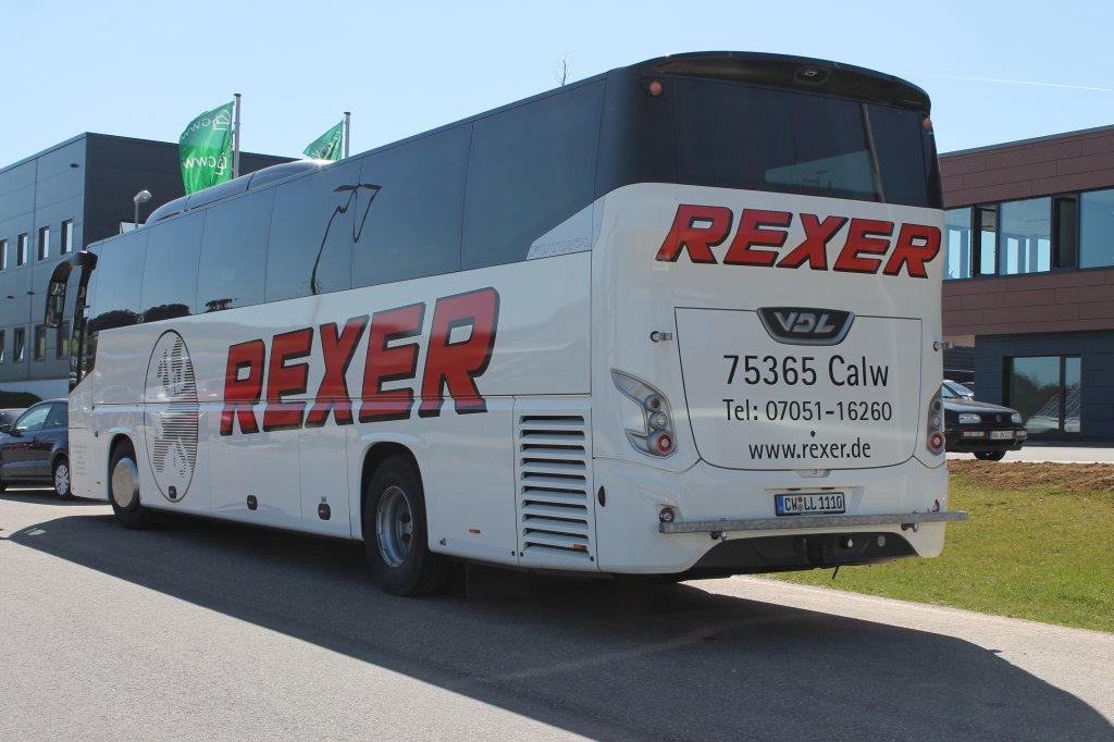 Neuer Reise Bus der Firma Rexer Reisen aus Calw am 15.04.2013 am Gelnde der Firma Rexer 