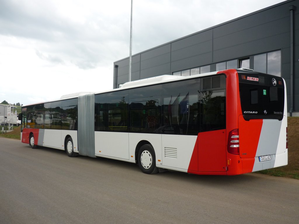 Nochmal der neue DB-Gelenkbus von Rexer von einer anderen Seite aufgenommen.