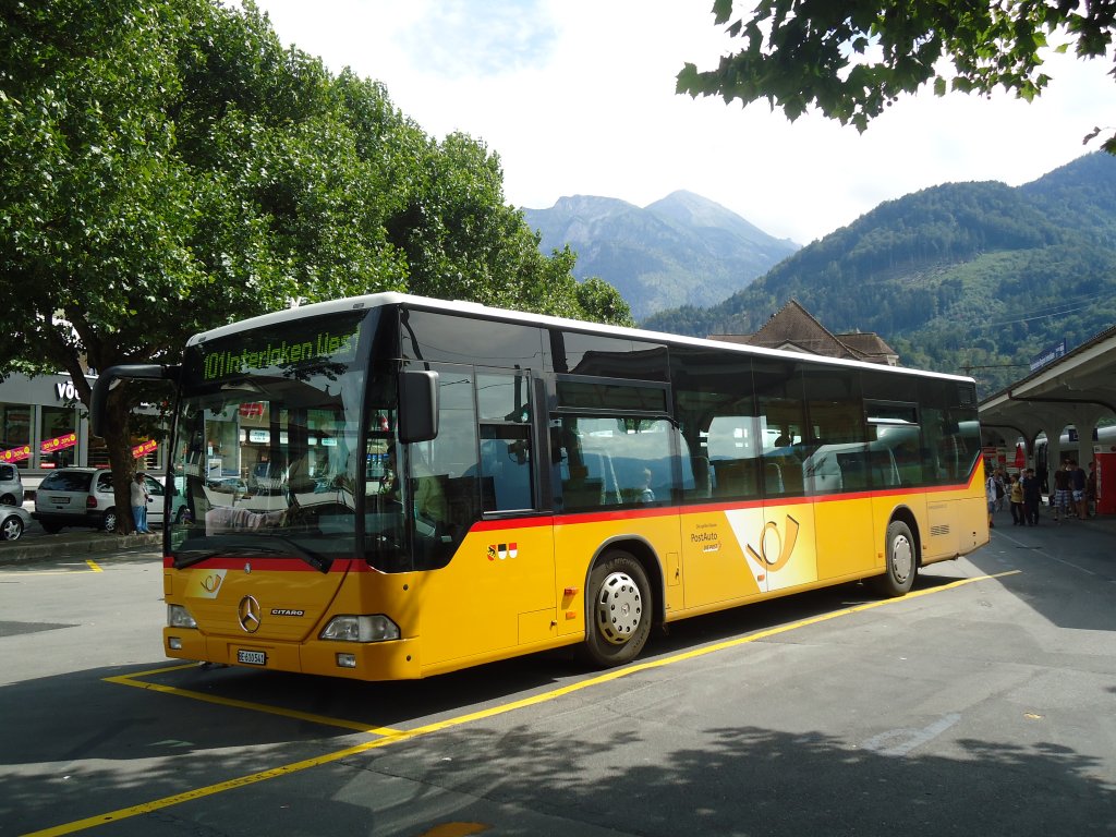 PostAuto Bern - BE 610'541 - Mercedes Citaro (ex P 25'383) am 15. Juli 2011 beim Bahnhof Interlaken West