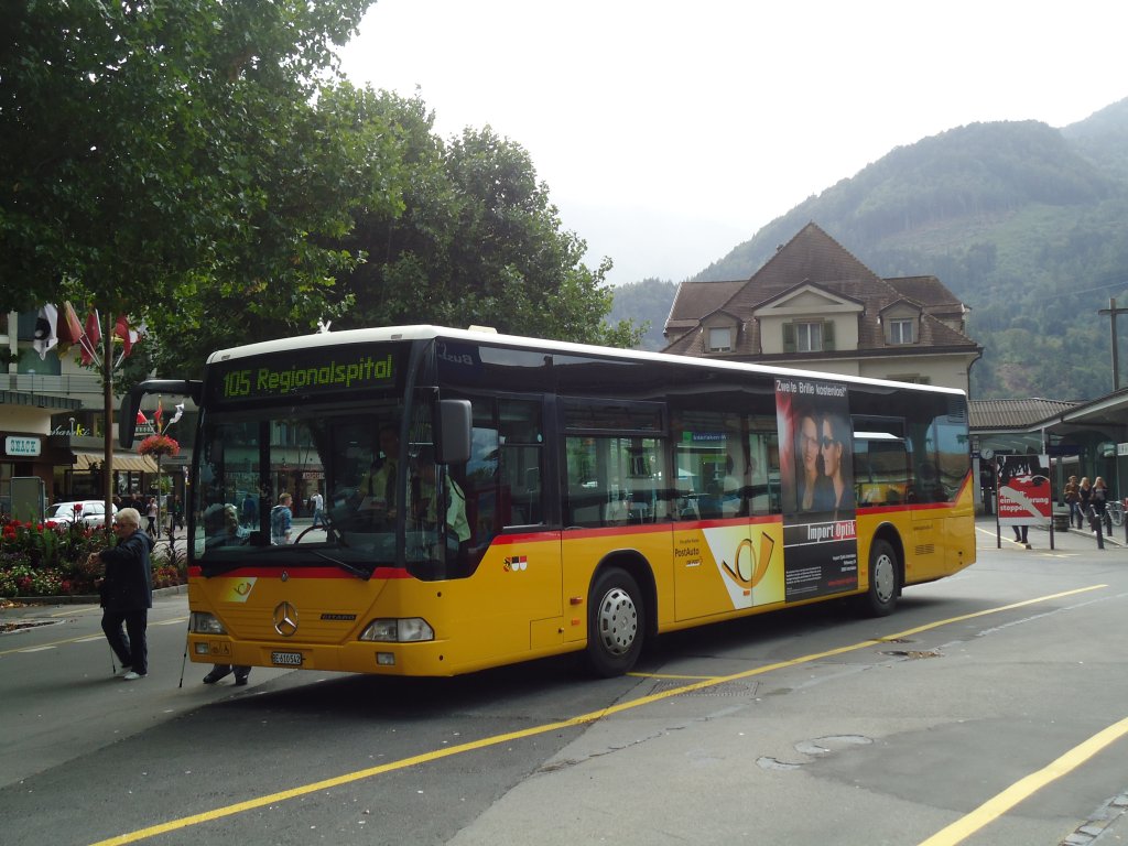 PostAuto Bern - BE 610'542 - Mercedes Citaro (ex P 25'380) am 8. August 2011 beim Bahnhof Interlaken West