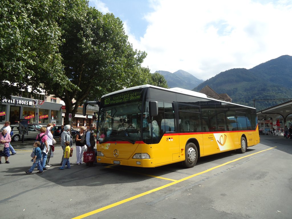 PostAuto Bern - BE 610'544 - Mercedes Citaro am 15. Juli 2011 beim Bahnhof Interlaken West