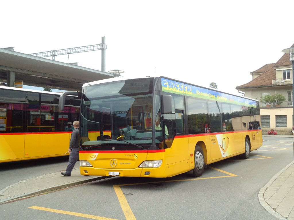 PostAuto Bern BE 653'385 Mercedes Citaro am 23. August 2010 Spiez, Bahnhof