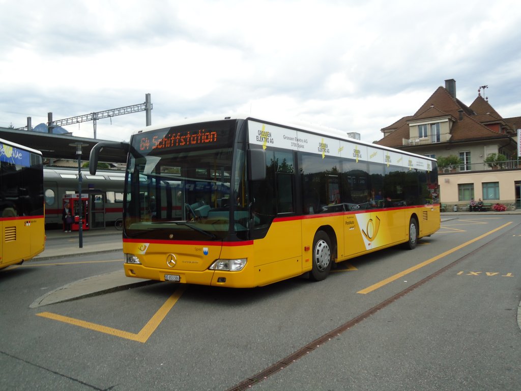 PostAuto Bern BE 653'386 Mercedes Citaro am 23. August 2010 Spiez, Bahnhof