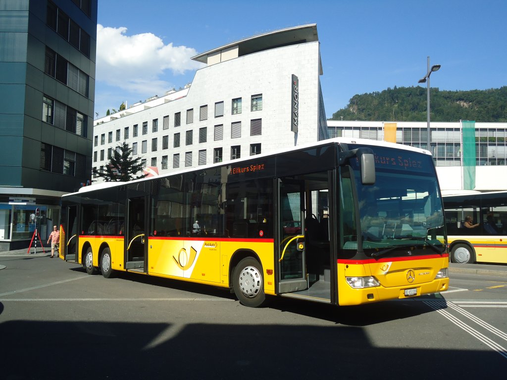 PostAuto Bern - BE 653'388 - Mercedes Citaro am 15. August 2012 beim Bahnhof Thun