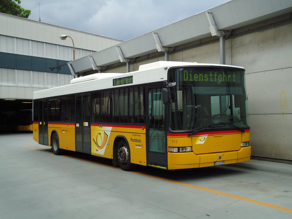 PostAuto Bern Nr. 512/BE 615'599 Volvo/Hess (ex P 25'678) am 24. Juli 2010 Bern, Postautostation