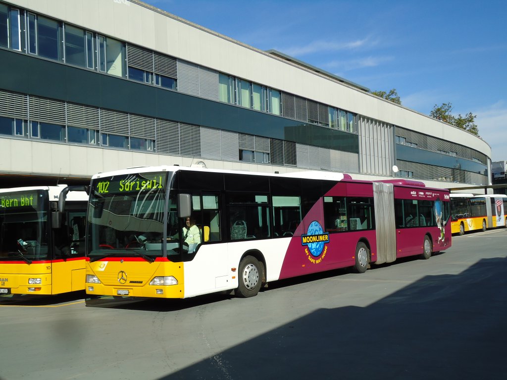 PostAuto Bern - Nr. 635/BE 615'605 - Mercedes Citaro (ex P 27'009) am 16. Oktober 2012 in Bern, Postautostation