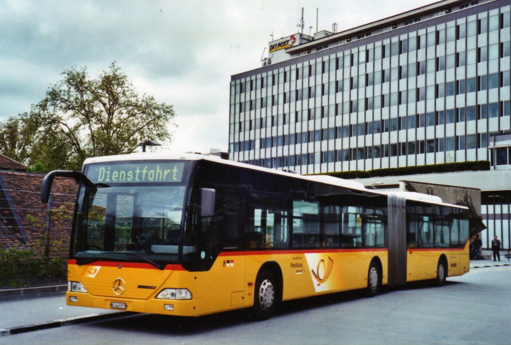 PostAuto Bern Nr. 636/BE 443'977 Mercedes Citaro (ex P 27'011) am 13. Mai 2010 Bern, Postautostation