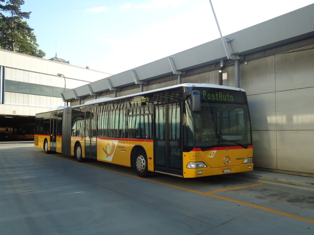 PostAuto Bern - Nr. 636/BE 443'977 - Mercedes Citaro (ex P 27'011) am 11. Juli 2011 in Bern, Postautostation