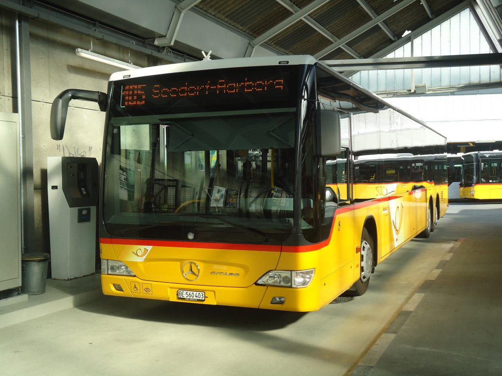 PostAuto Bern - Nr. 654/BE 560'403 - Mercedes Citaro am 19. August 2012 in Bern, Postautostation