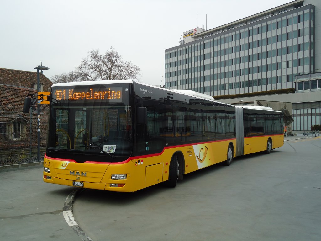 PostAuto Bern - Nr. 667/BE 615'372 - MAN am 7. März 2011 in Bern, Postautostation