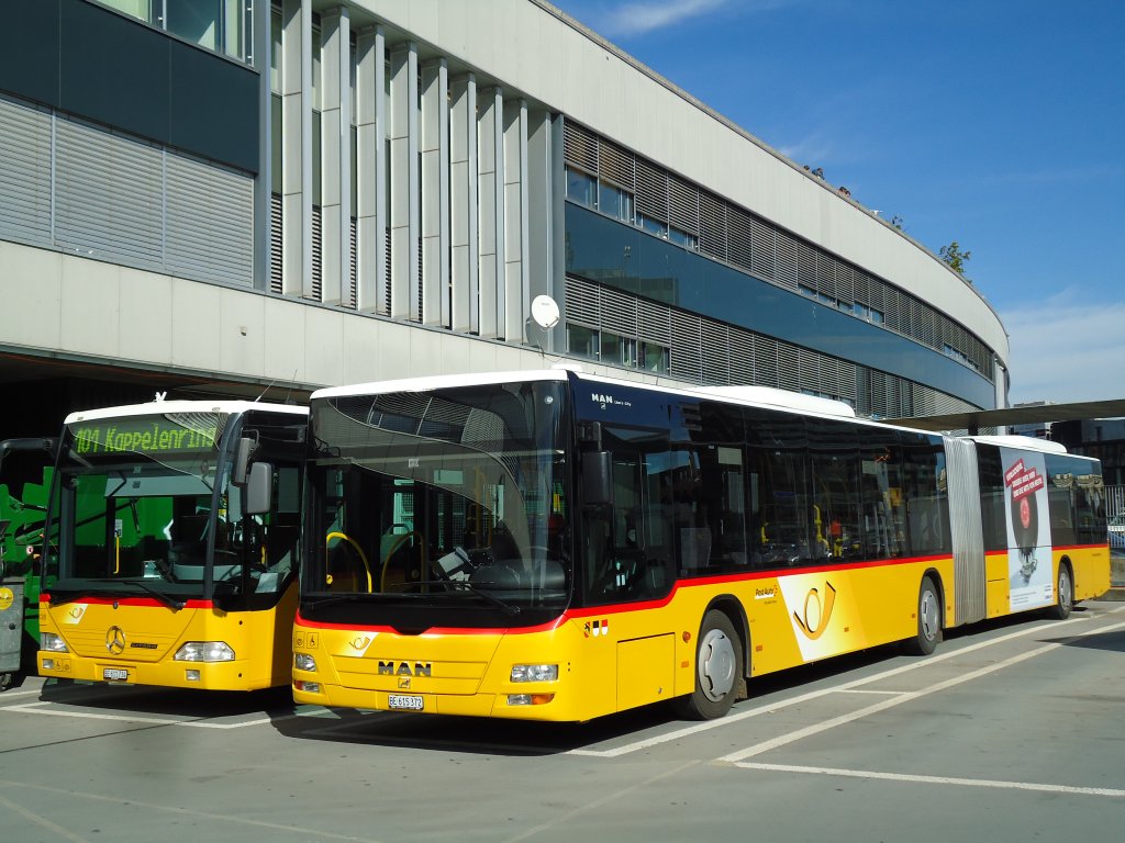 PostAuto Bern - Nr. 667/BE 615'372 - MAN am 16. Oktober 2012 in Bern, Postautostation