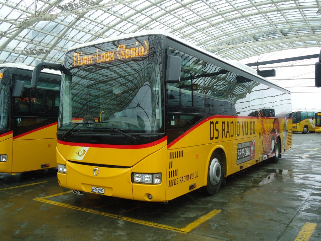 PostAuto Graubnden - GR 162'972 - Irisbus am 5. Mrz 2012 in Chur, Postautostation