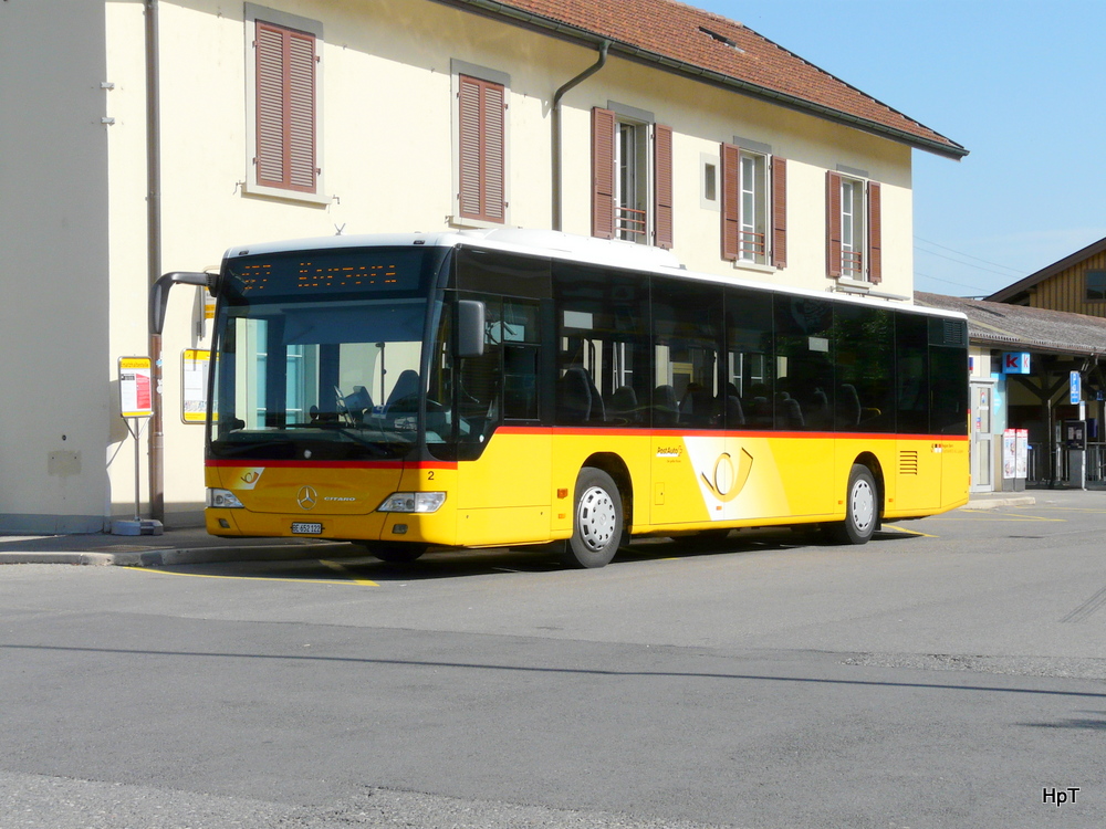 Postauto - Mercedes Citaro  BE  652122 in Kerzers am 17.06.2013