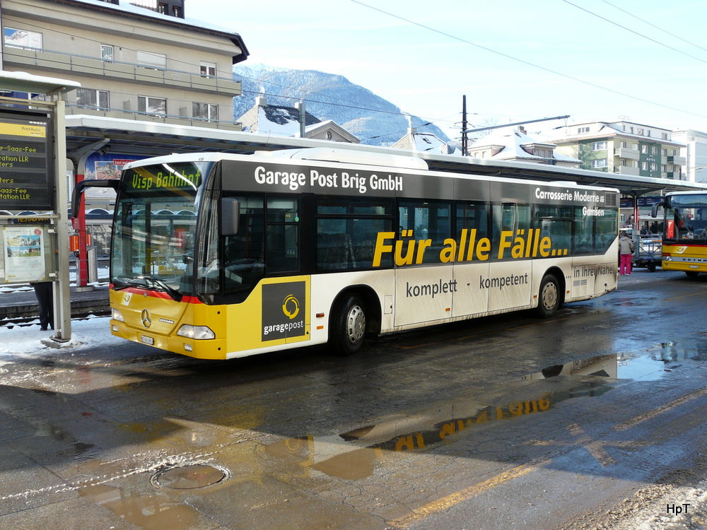 Postauto - Mercedes Citaro  VS 241963 in Brig am 30.12.2010