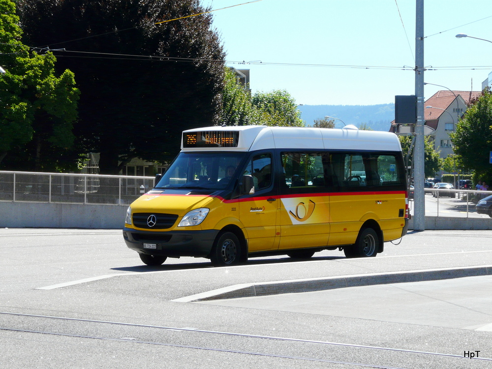 Postauto - Mercedes  Nr.222  BE  714222 in Worb am 18.08.2012