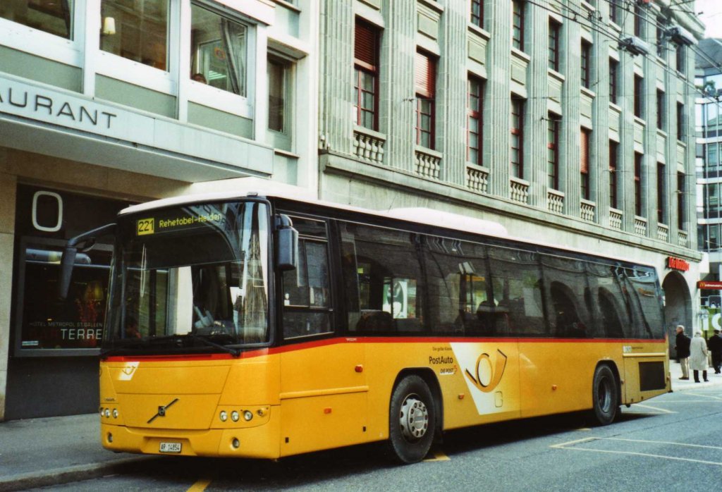 PostAuto Ostschweiz AR 14'854 Volvo am 21. Oktober 2009 St. Gallen, Bahnhof