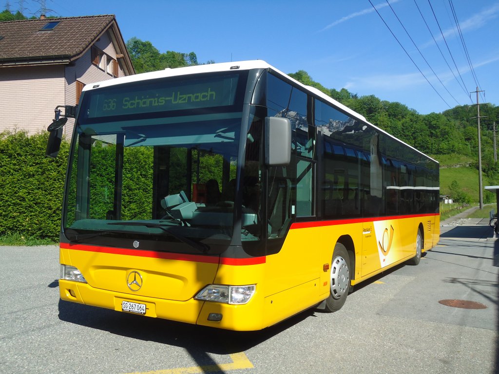 PostAuto Ostschweiz - SG 267'064 - Mercedes Citaro am 17. Mai 2012 beim Bahnhof Ziegelbrcke