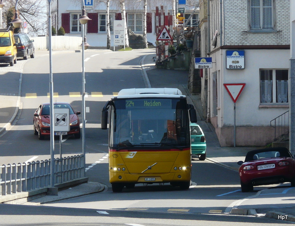 Postauto - Volvo 8700  AR 14855 unterwegs in Walzenhausen am 26.03.2012
