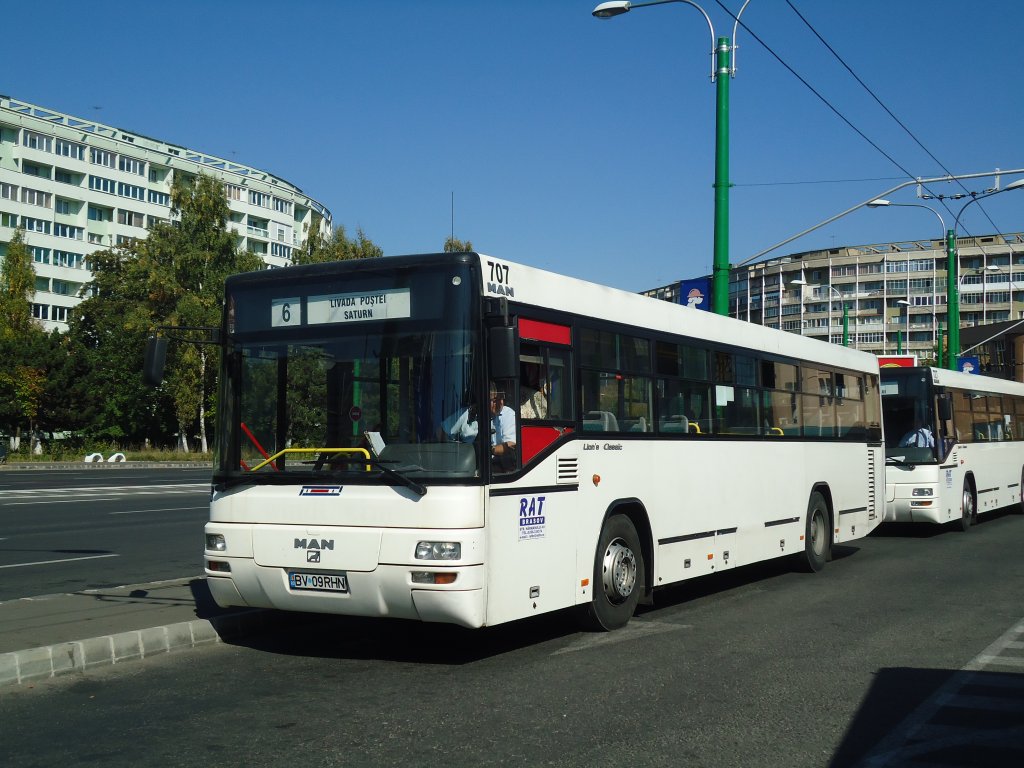 RAT Brasov - Nr. 707/BV 09 RHN - MAN am 5. Oktober 2011 in Brasov, Saturn