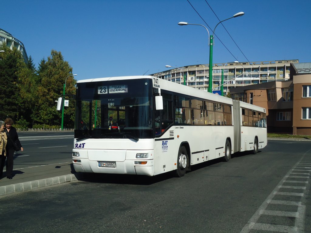 RAT Brasov - Nr. 747/BV 09 RRC - MAN am 5. Oktober 2011 in Brasov, Saturn