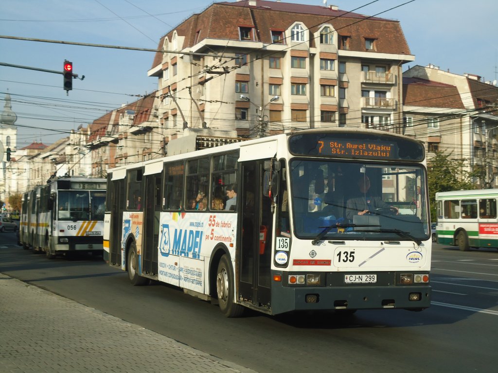 Ratuc Cluj Napoca Nr 135cj N 299 Rocar Trolleybus Am 6 Oktober 